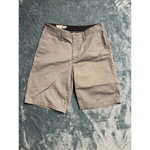 Volcom Mens Frickin Too Chino Shorts 30 Gray Taupe A0911118 Casual Solid